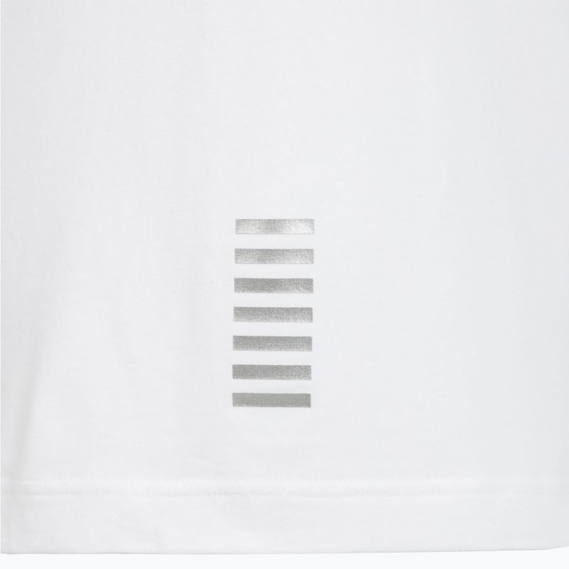 Vyriški polo marškinėliai EA7 Emporio Armani Core Identity Polo white / silver logo 5