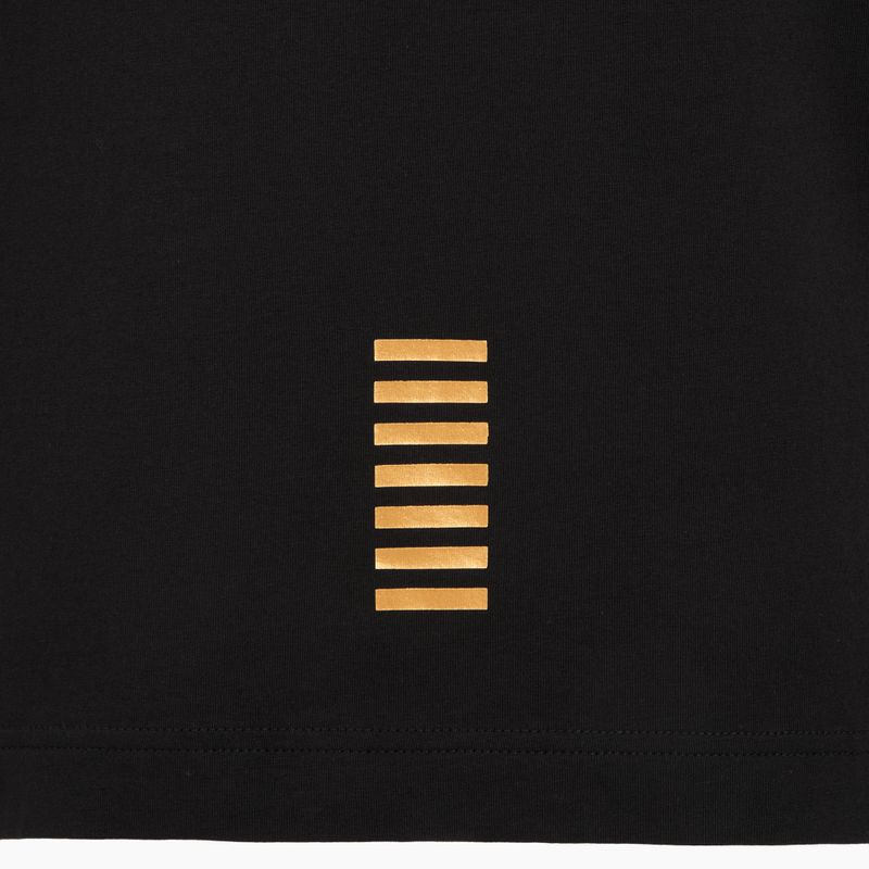 Vyriški polo marškinėliai EA7 Emporio Armani Core Identity Polo black / gold logo 4