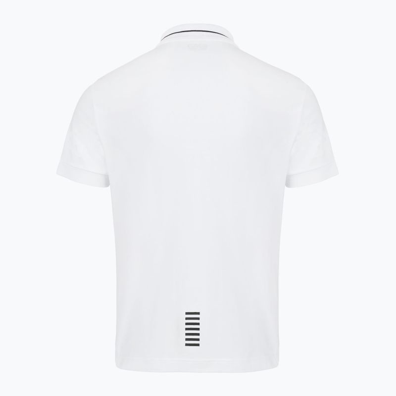 Vyriški polo marškinėliai EA7 Emporio Armani Core Identity Piqué Polo white 2