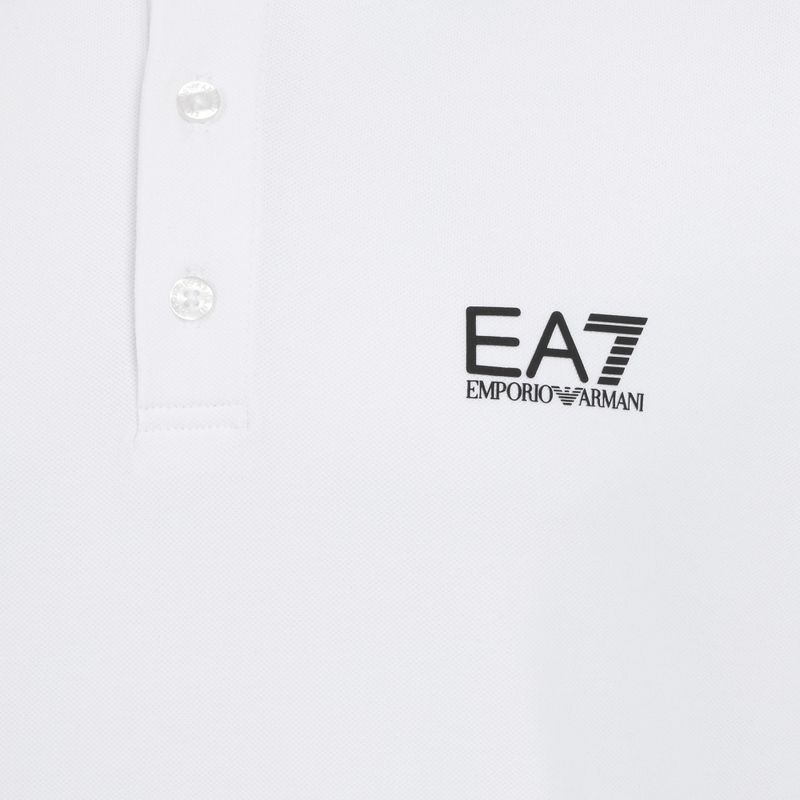 Vyriški polo marškinėliai EA7 Emporio Armani Core Identity Piqué Polo white 3