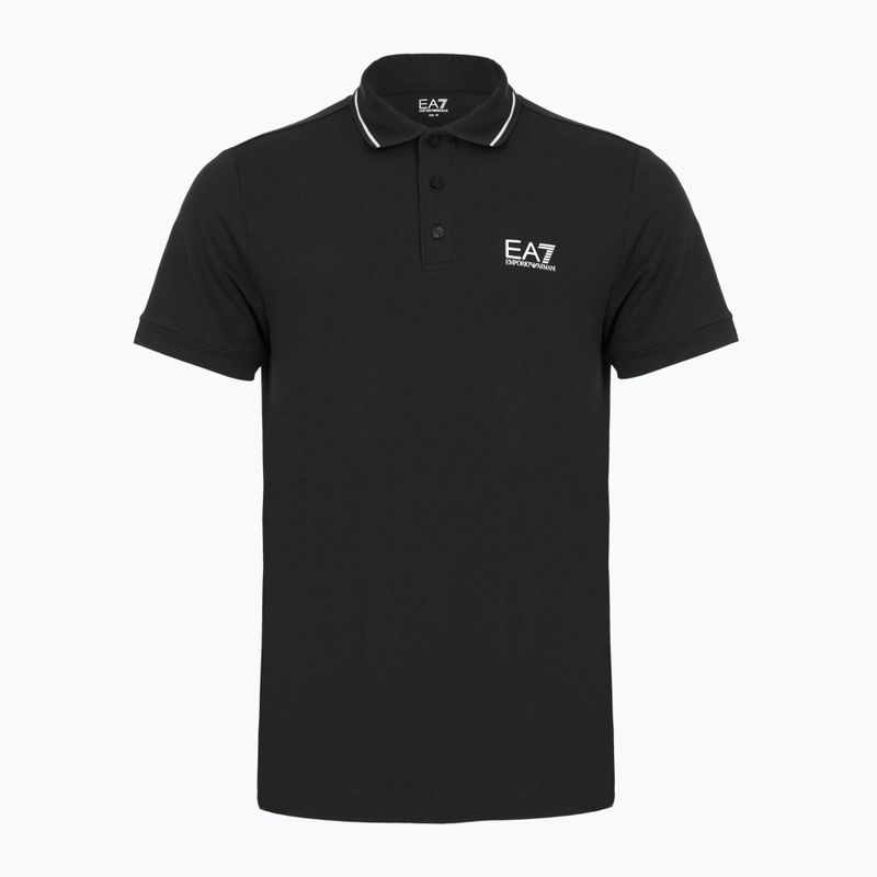 Vyriški polo marškinėliai EA7 Emporio Armani Core Identity Piqué Polo black