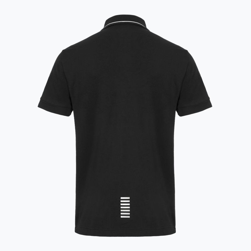 Vyriški polo marškinėliai EA7 Emporio Armani Core Identity Piqué Polo black 2