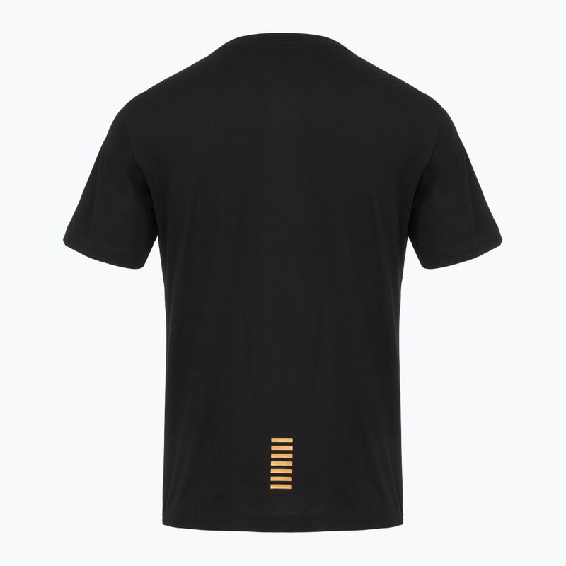 Vyriški marškinėliai EA7 Emporio Armani Pima Cotton Core Identity juoda 2