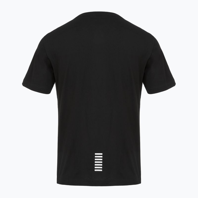 Vyriški marškinėliai EA7 Emporio Armani Pima Cotton Core Identity juoda 2
