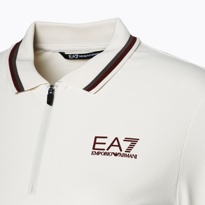 Moteriški marškinėliai ilgomis rankovėmis EA7 Emporio Armani Golf Pro Polo silver birch 3