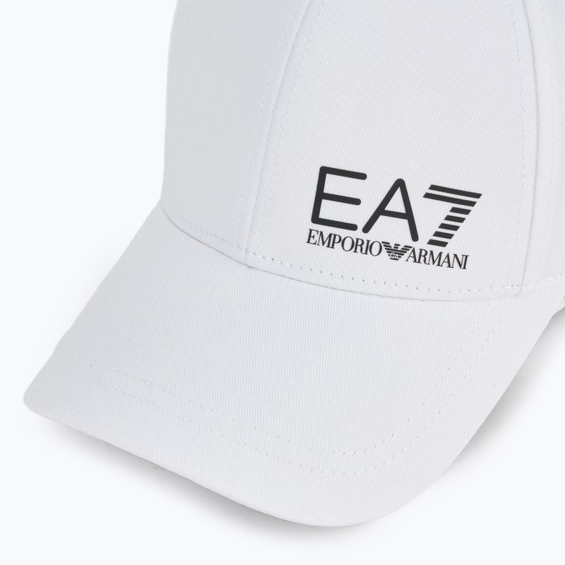 EA7 Emporio Armani TrainCore IdentityLogo balta/juoda beisbolo kepuraitė 3