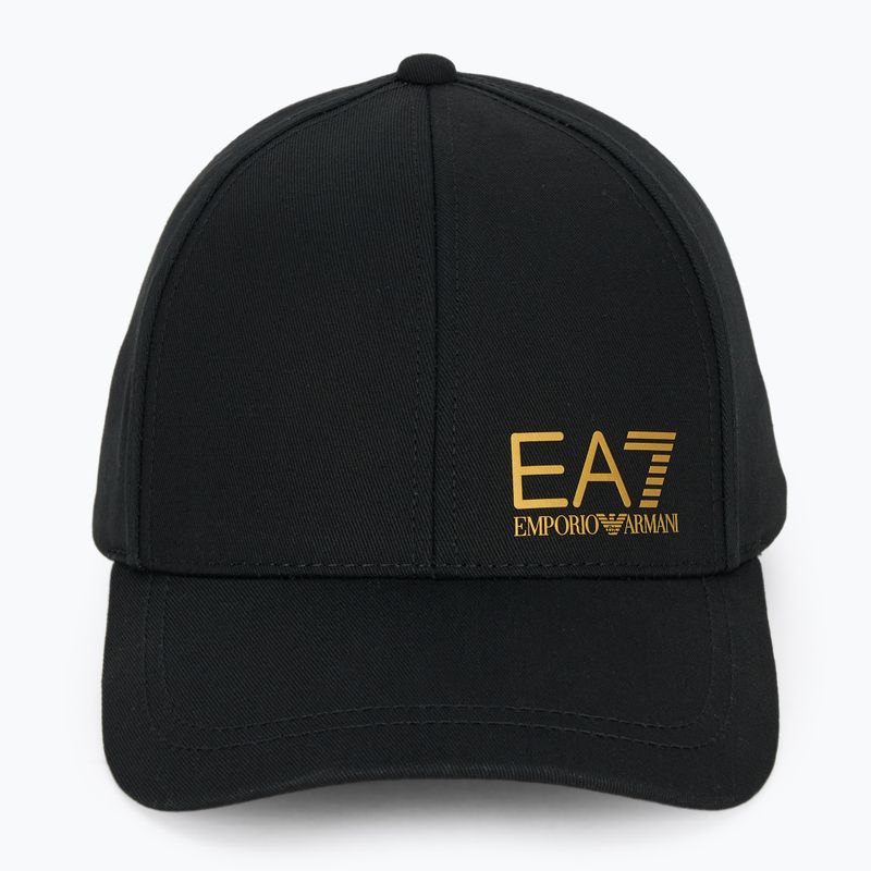 Kepurė su snapeliu EA7 Emporio Armani TrainCore IdentityLogo black / gold 2