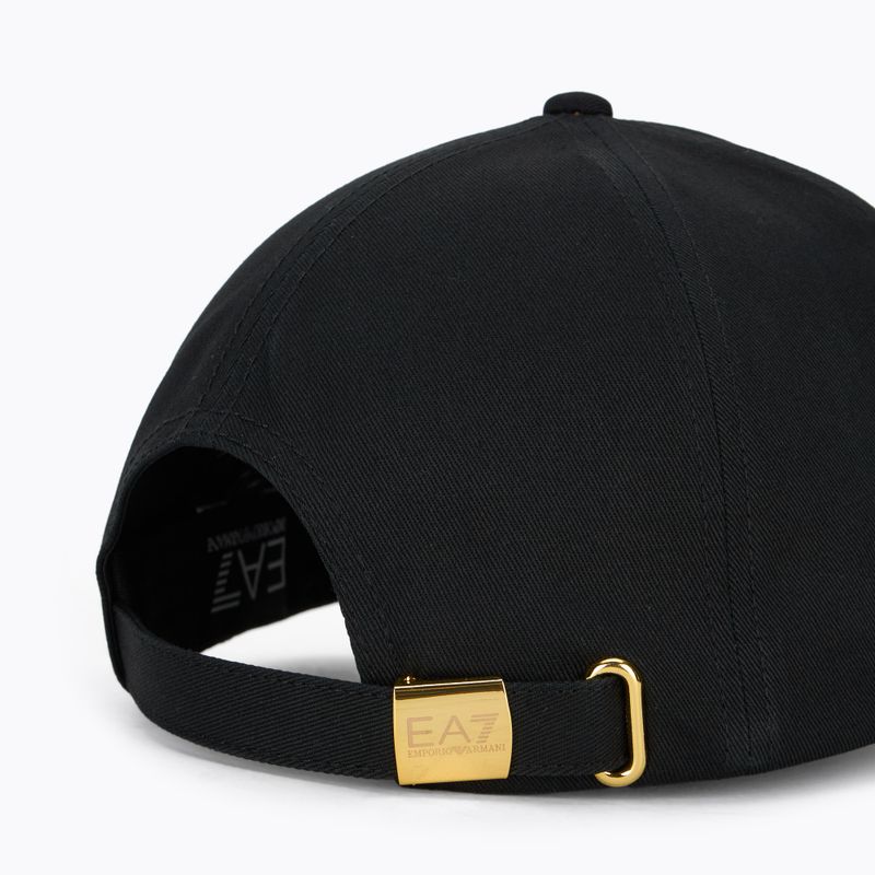 Kepurė su snapeliu EA7 Emporio Armani TrainCore IdentityLogo black / gold 4