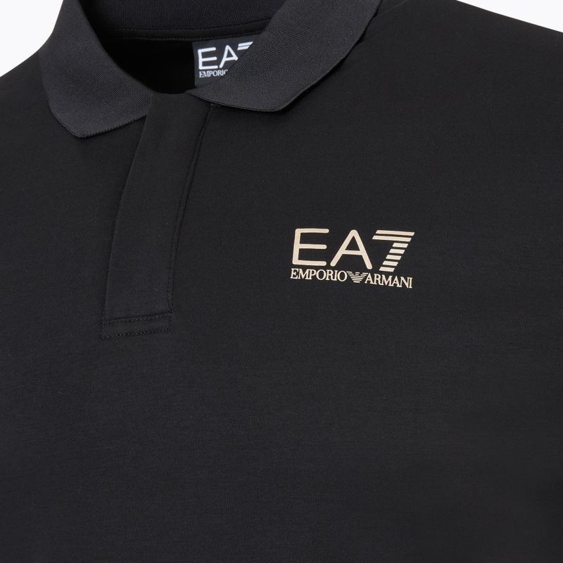 Vyriški marškinėliai EA7 Emporio Armani Train 7 Lines Polo black 0200 3