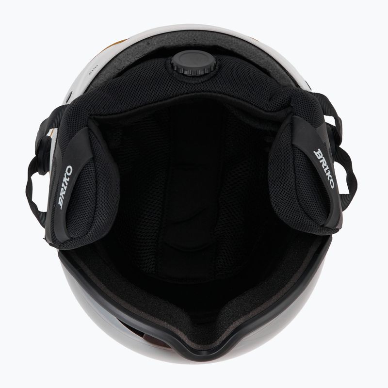 Slidinėjimo šalmas Briko Elio Visor matt white/black 5