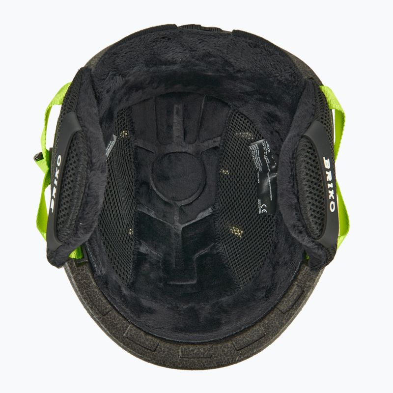 Vaikiškas slidinėjimo šalmas Briko Makalu Jr shiny sunflower yellow/lineade green 5