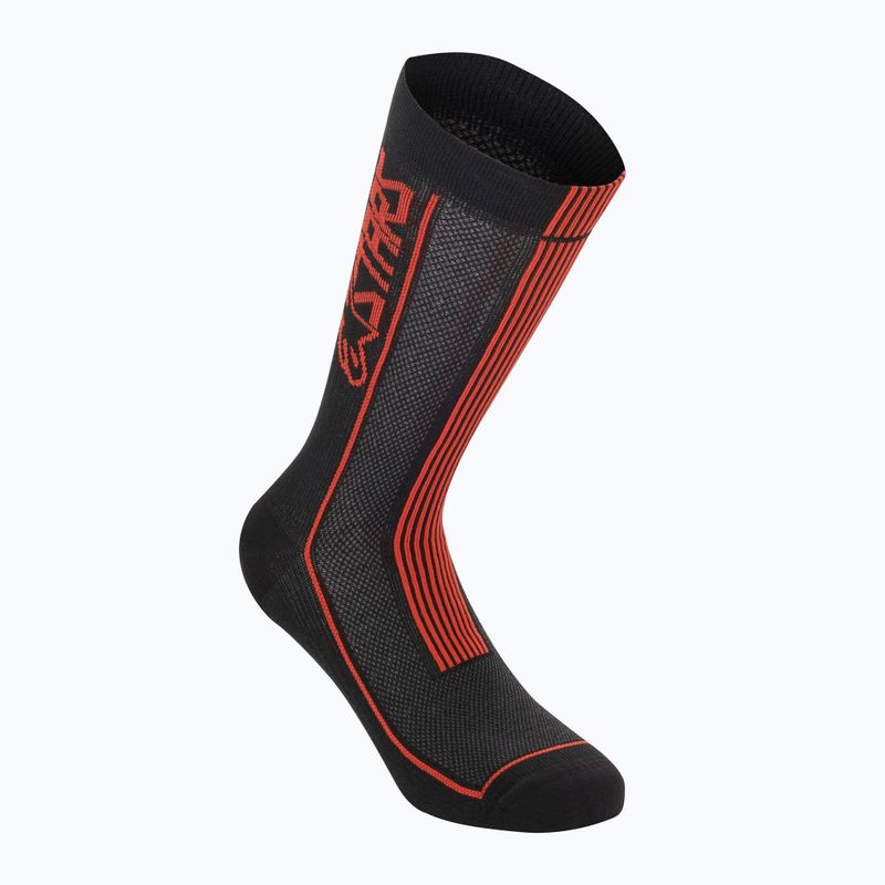 Vyriškos dviratininkų kojinės Alpinestars Summer 22 black/bright red 4