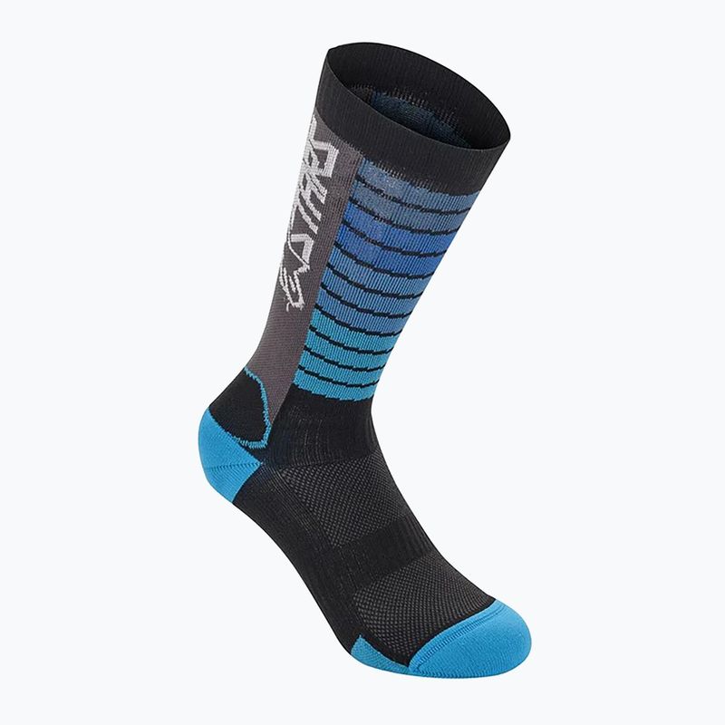 Dviračių kojinės Alpinestars Drop 22 black/aqua