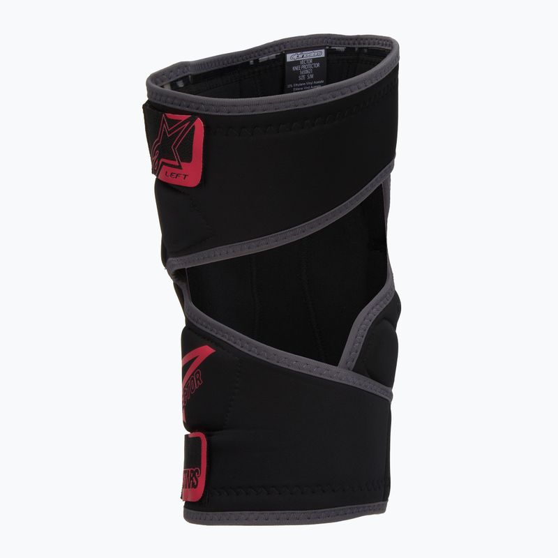 Alpinestars Vector Kelių dviračių apsaugos juoda/antracitas/raudona 2