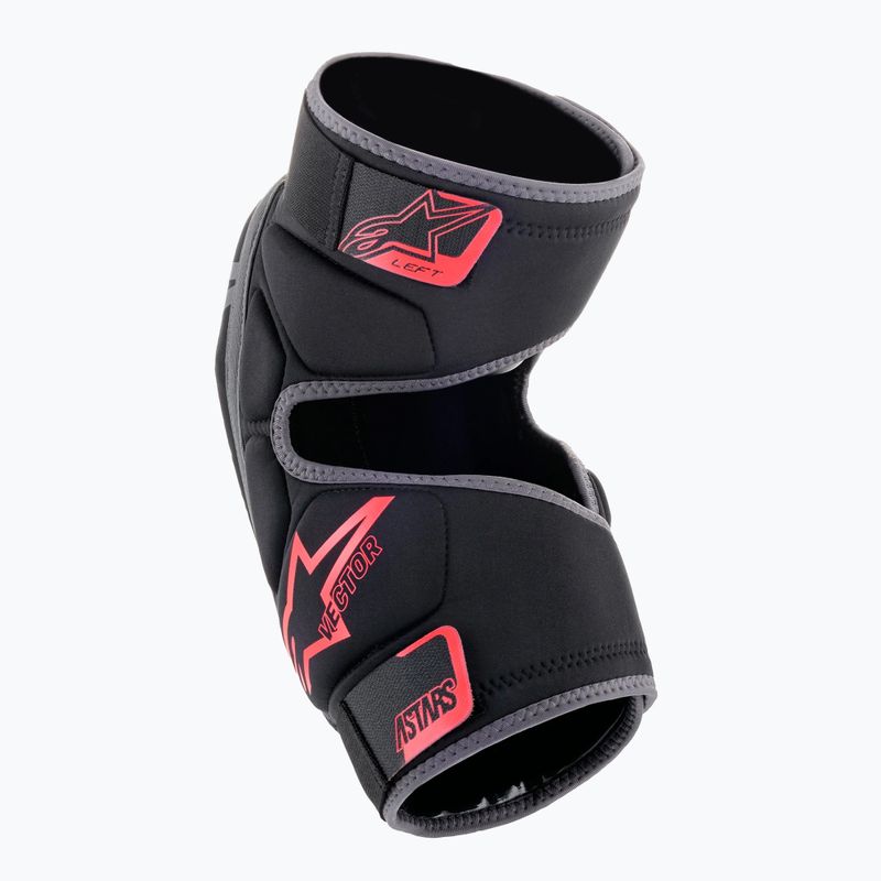 Alpinestars Vector Kelių dviračių apsaugos juoda/antracitas/raudona 6