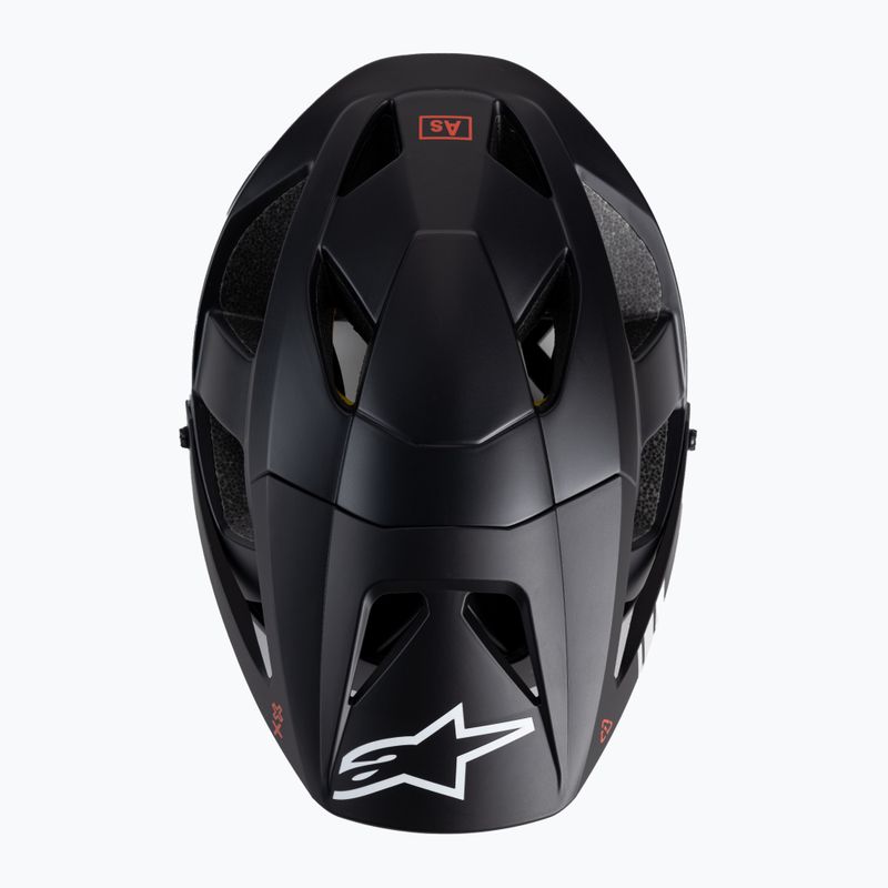 Dviratininko šalmas Alpinestars Vector Tech A1 juodas/šviesiai pilkas matinis 6