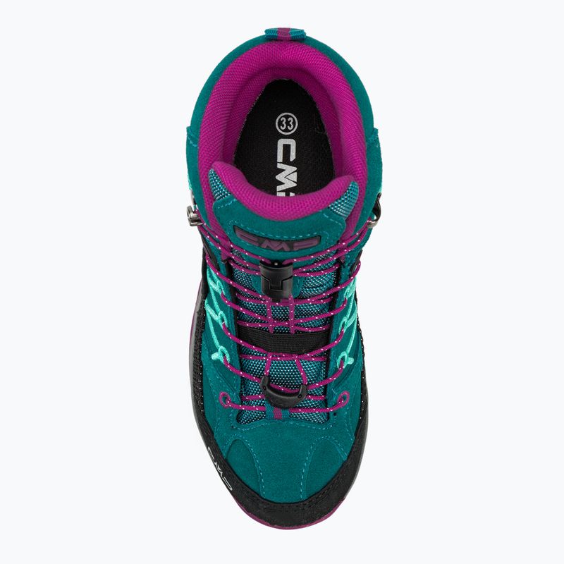 Vaikiški žygio batai CMP Rigel Mid lake/pink fluo 5