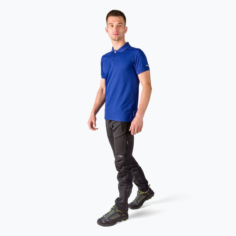 CMP vyriški polo marškinėliai tamsiai mėlyni 3T60077/M952 2