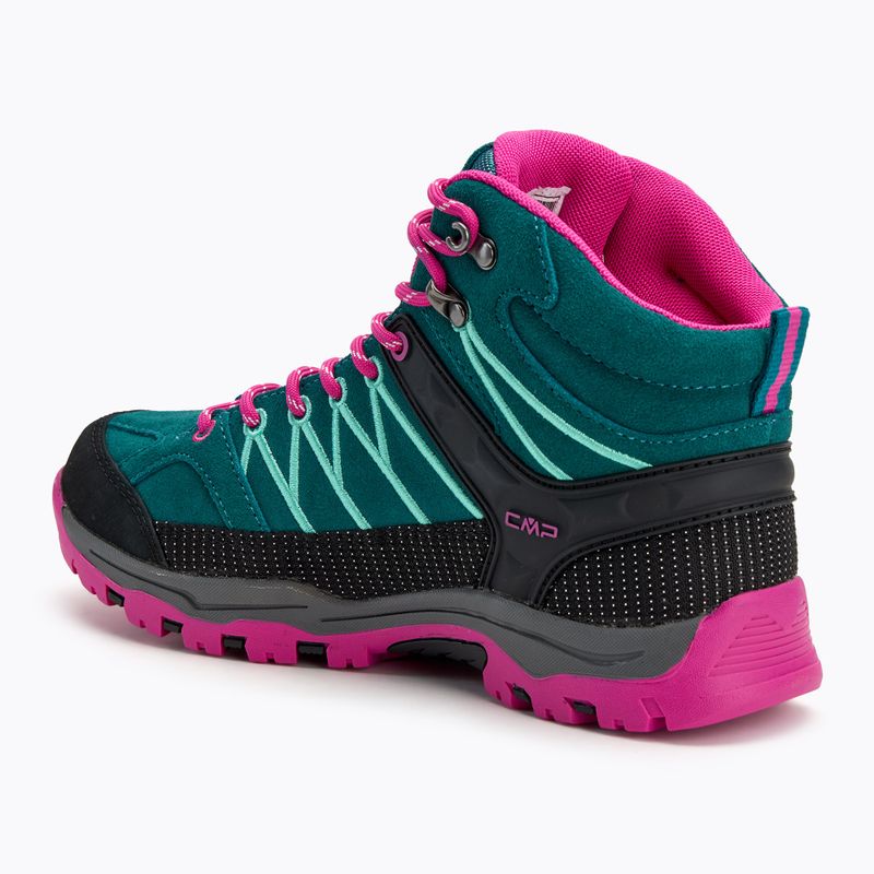Jaunimo žygio batai CMP Rigel Mid lake / pink fluo 3