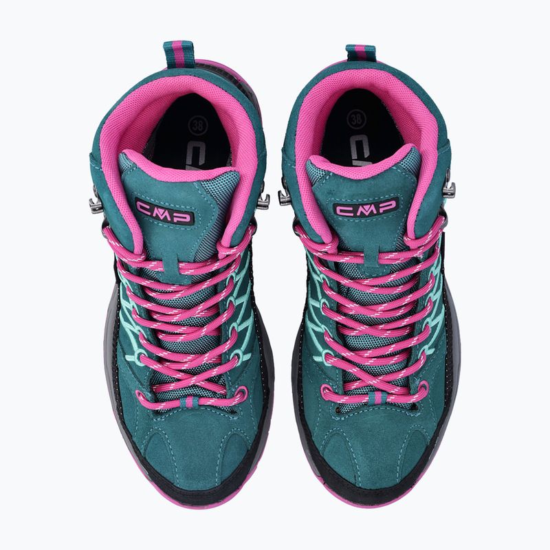 Jaunimo žygio batai CMP Rigel Mid lake / pink fluo 11