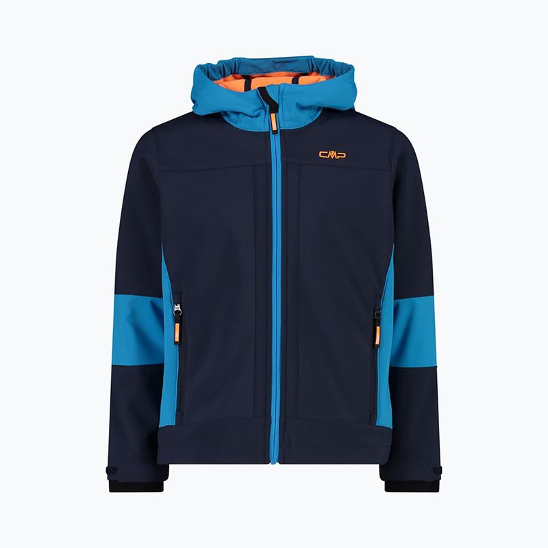 CMP Fix Hood vaikiška softshell striukė tamsiai mėlyna 3A00094/01NM 8