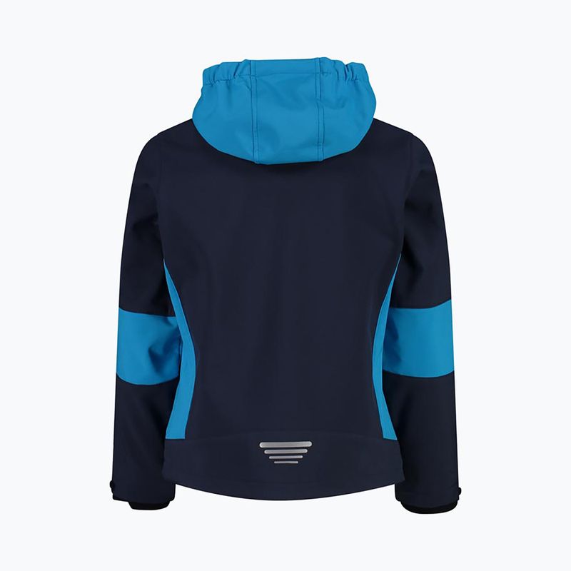 CMP Fix Hood vaikiška softshell striukė tamsiai mėlyna 3A00094/01NM 9