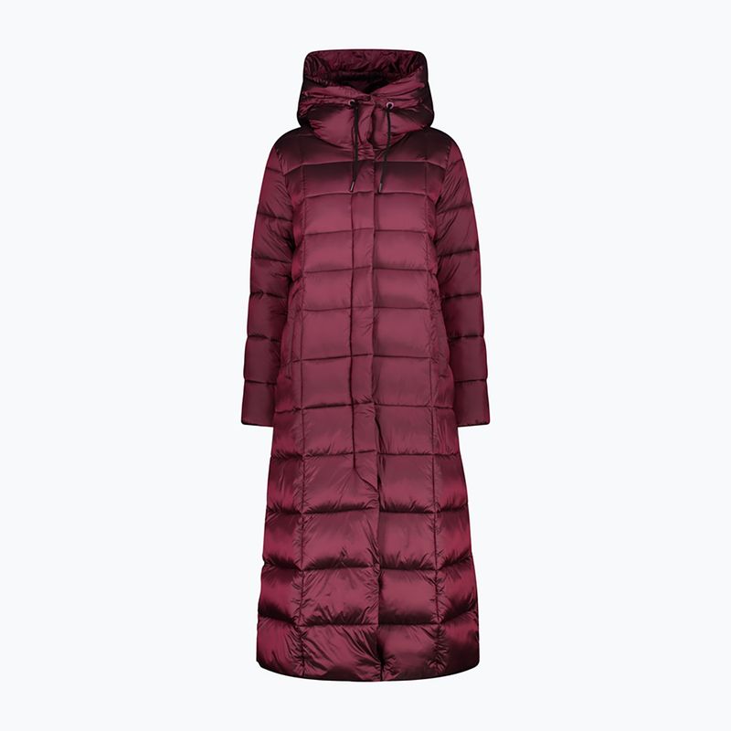 Moteriški CMP paltai Fix Hood Down Jacket Maroon 32K3136