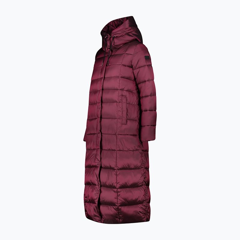 Moteriški CMP paltai Fix Hood Down Jacket Maroon 32K3136 2