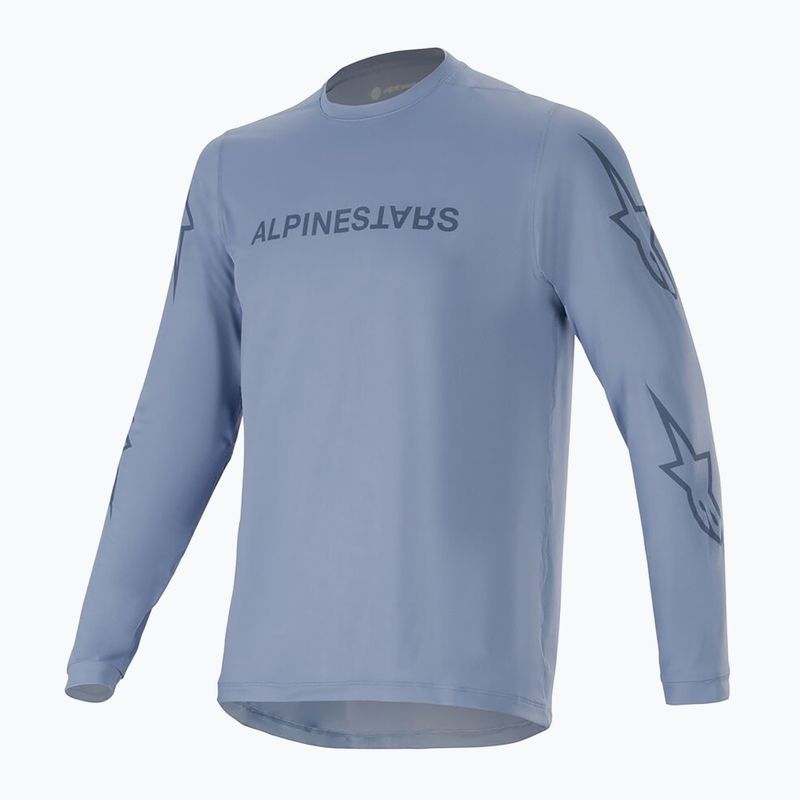 Vyriški dviračio marškinėliai ilgomis rankovėmis Alpinestars A-Dura Switch infinity blue