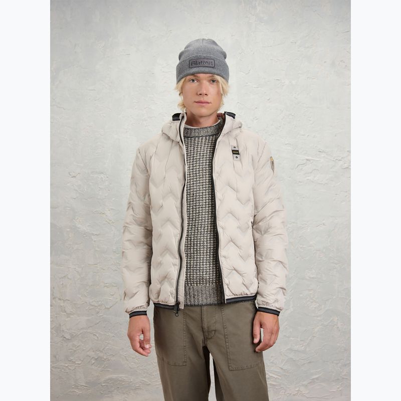 Vyriška striukė Blauer USA Piery grey fog inside brown mahogany 2