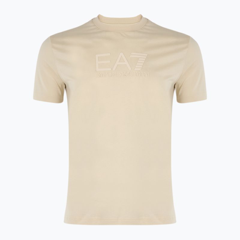 Vyriški marškinėliai EA7 Emporio Armani Visibility Cotton Crew almond milk