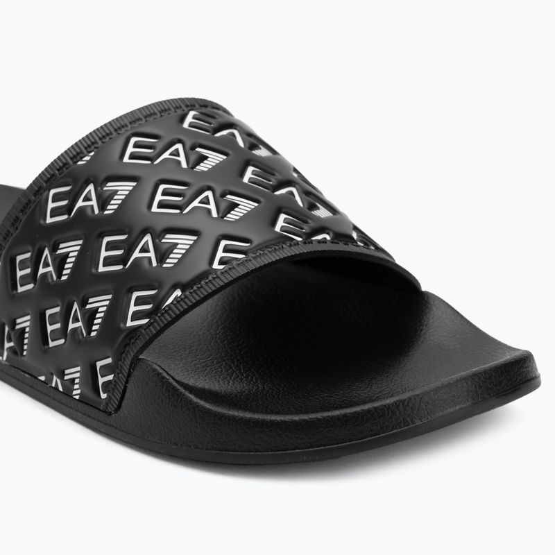 Šlepetės EA7 Emporio Armani Water Sports All Over full black / white 7