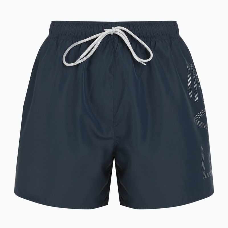 Vyriški maudymosi šortai EA7 Emporio Armani Swim Trunks With Oversized Logo armani blue / silver
