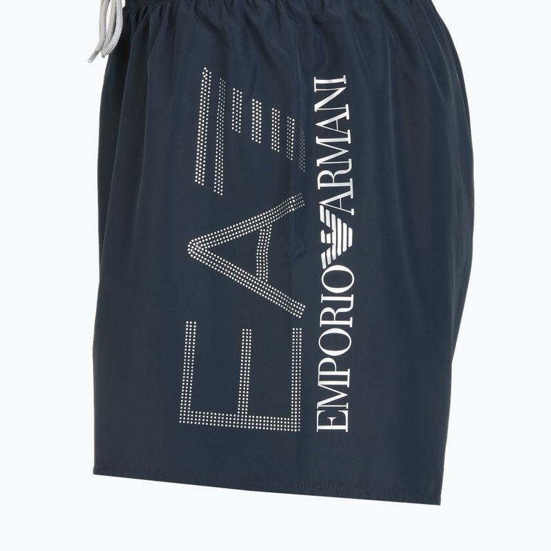 Vyriški maudymosi šortai EA7 Emporio Armani Swim Trunks With Oversized Logo armani blue / silver 3