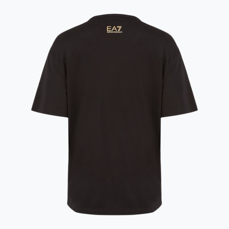Moteriški marškinėliai EA7 Emporio Armani Train Visibility black/gold 2
