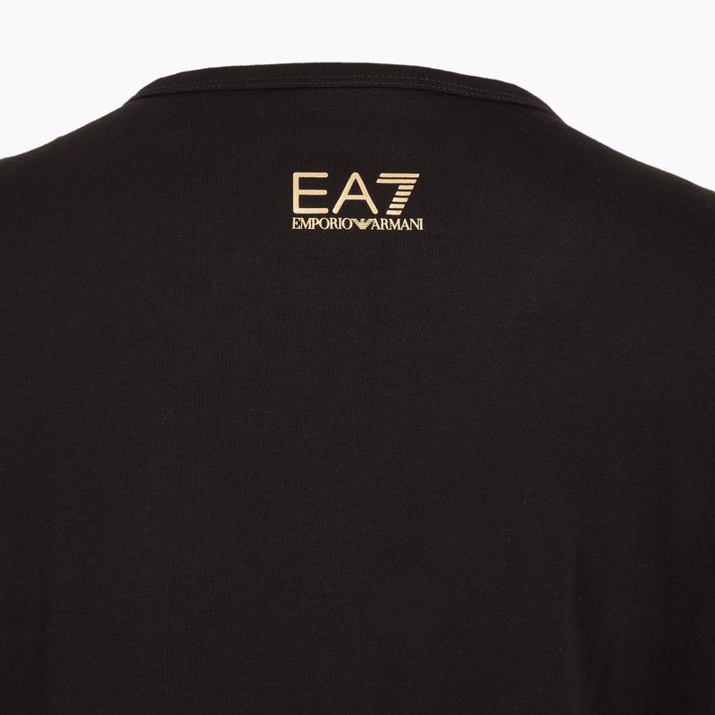 Moteriški marškinėliai EA7 Emporio Armani Train Visibility black/gold 4