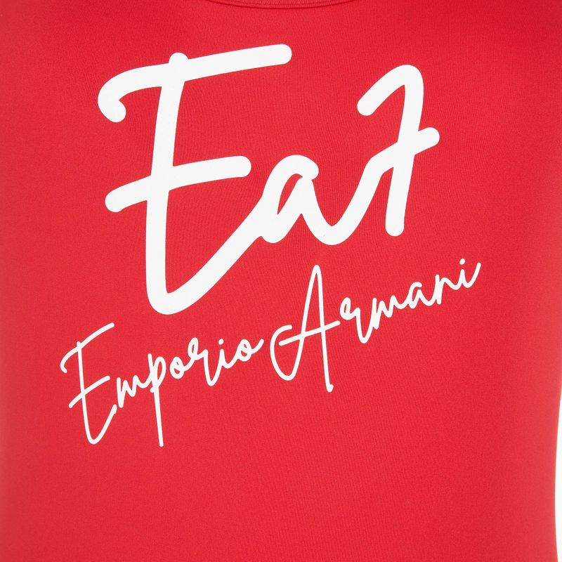 Moteriškas vientisas maudymosi kostiumėlis EA7 Emporio Armani Maxi Logo One Piece racing red 3