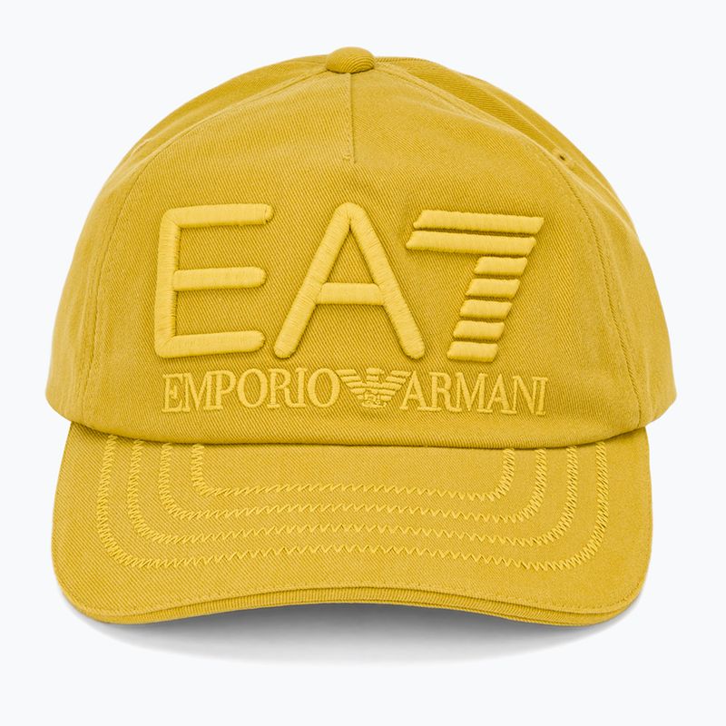 EA7 Emporio Armani Train Logo Series Siuvinėta antikvarinė samanų beisbolo kepuraitė 2