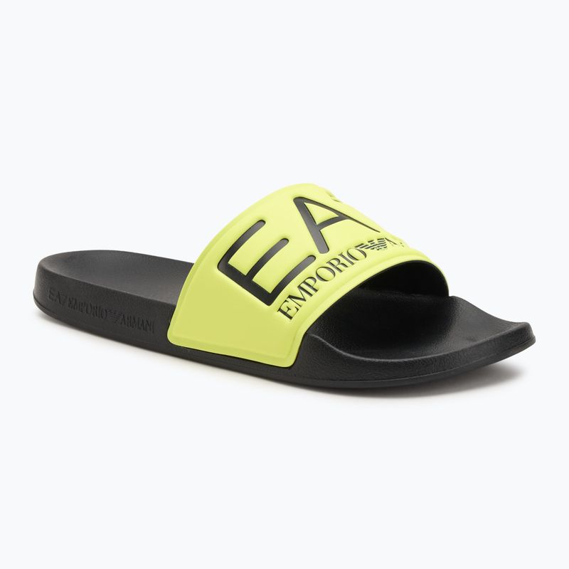 Šlepetės EA7 Emporio Armani Water Sports Visibility yellow flueo / black