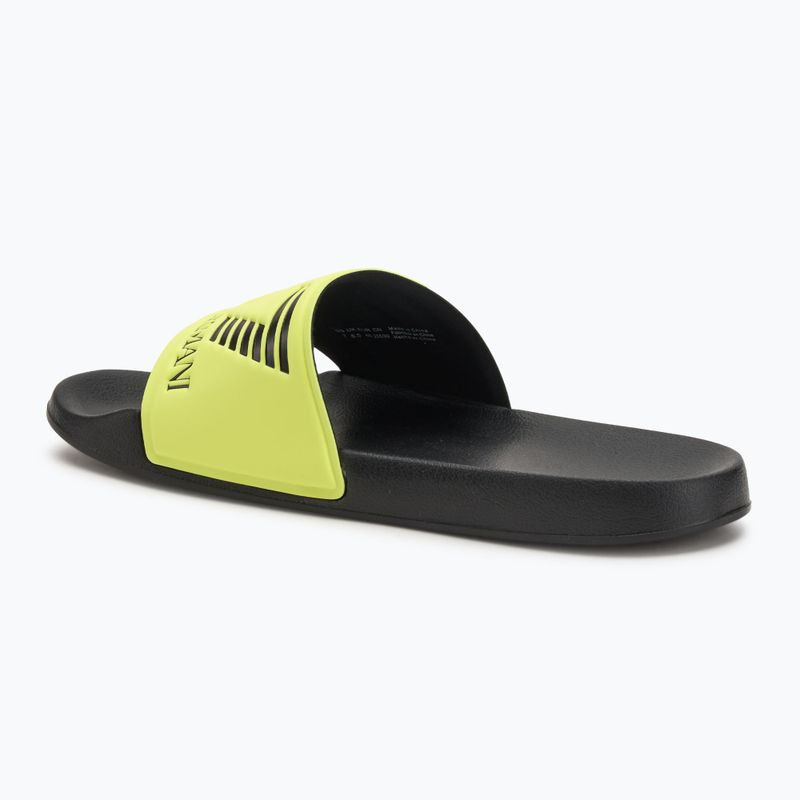 Šlepetės EA7 Emporio Armani Water Sports Visibility yellow flueo / black 3