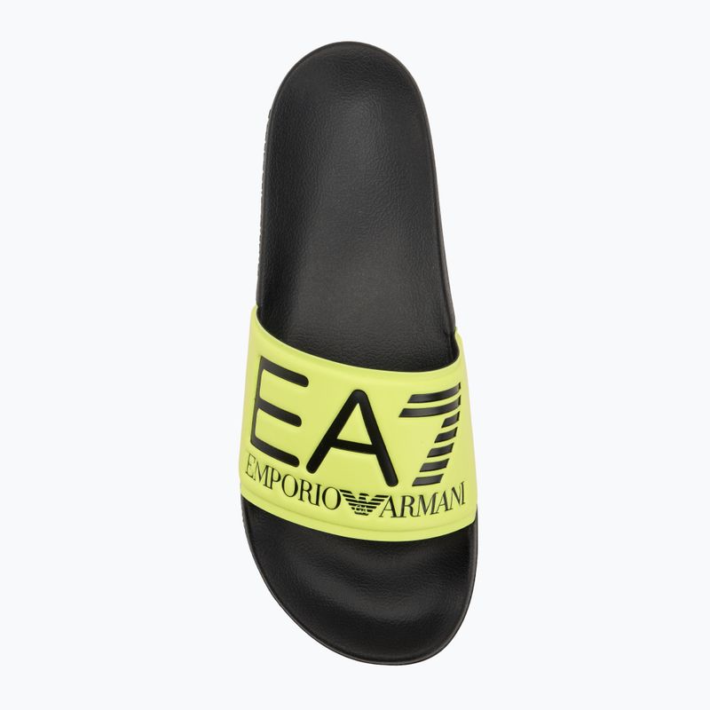 Šlepetės EA7 Emporio Armani Water Sports Visibility yellow flueo / black 5