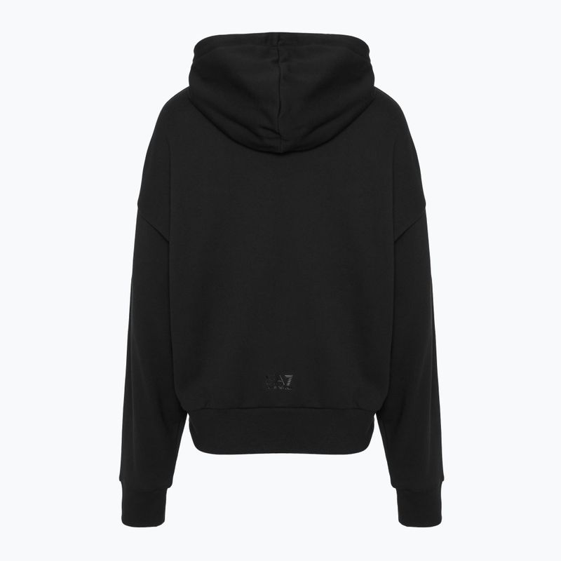 Moteriškas EA7 Emporio Armani Traukinio matomumo sportinis kostiumas HO CH FZ black 4
