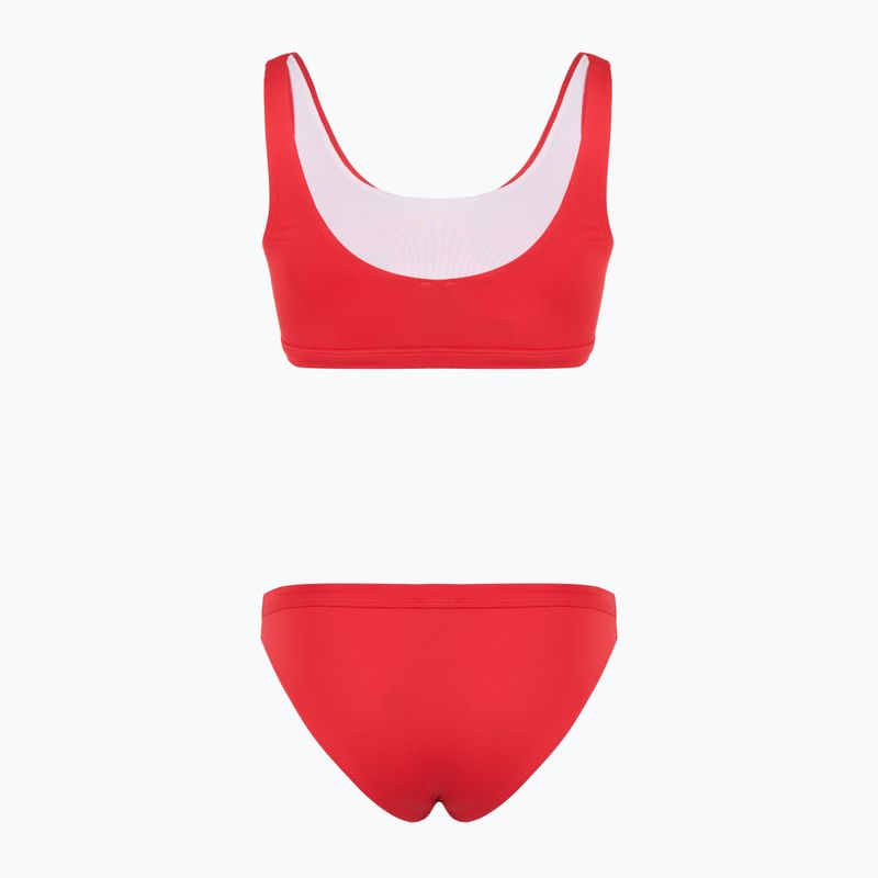 Moteriškas dviejų dalių maudymosi kostiumėlis EA7 Emporio Armani Maxi Logo Bikini Top racing red 2