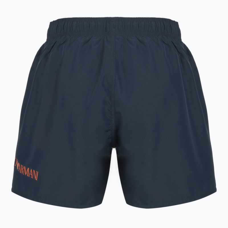 Vyriški maudymosi šortai EA7 Emporio Armani Extended Logo Boxer armani blue / tangerine tango 2