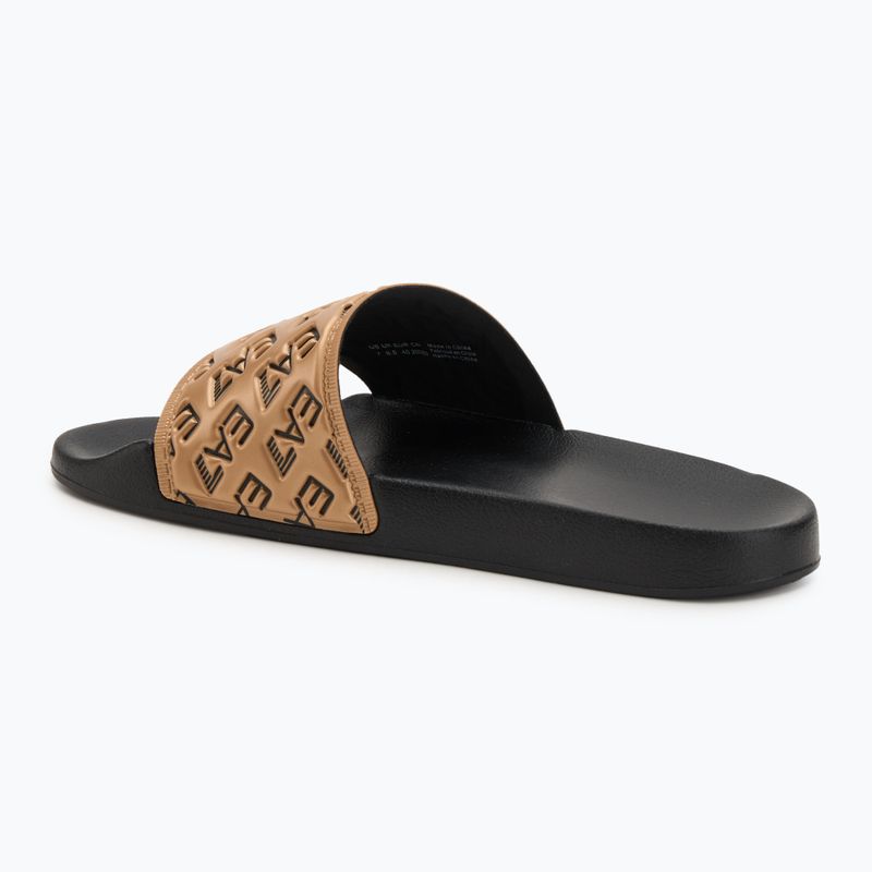 Šlepetės EA7 Emporio Armani Water Sports All Over black / gold 3