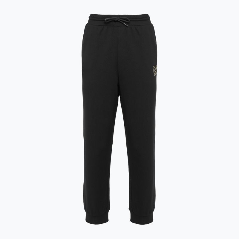 Moteriškas EA7 Emporio Armani Traukinio matomumo sportinis kostiumas HO CH FZ black/gold 5