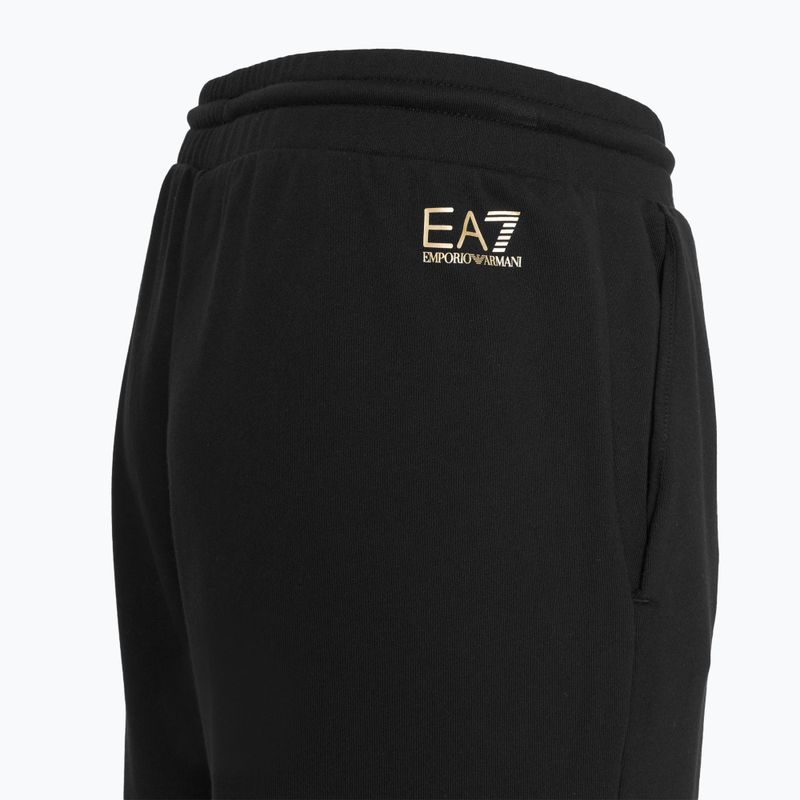 Moteriškas EA7 Emporio Armani Traukinio matomumo sportinis kostiumas HO CH FZ black/gold 8
