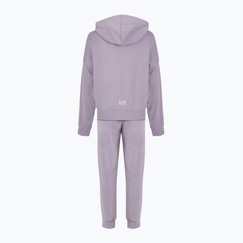 Moteriškas EA7 Emporio Armani Traukinio matomumo sportinis kostiumas HO CH FZ lavender grey 2