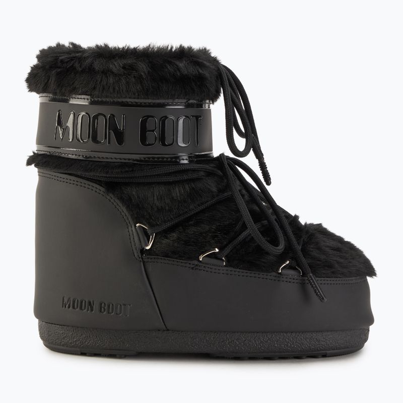 Moteriški sniego batai Moon Boot Icon Low Faux Fur black 2