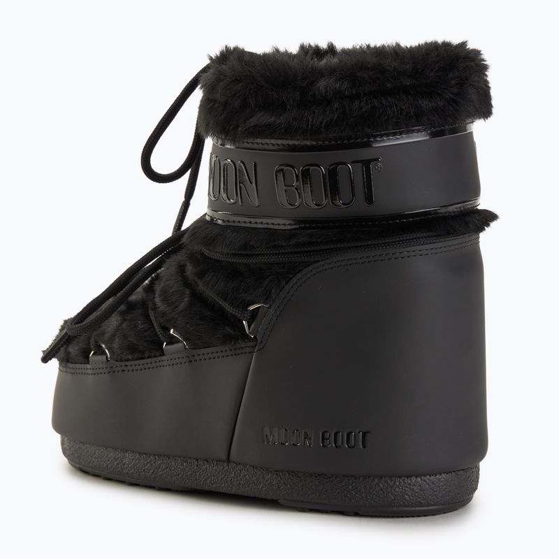 Moteriški sniego batai Moon Boot Icon Low Faux Fur black 3